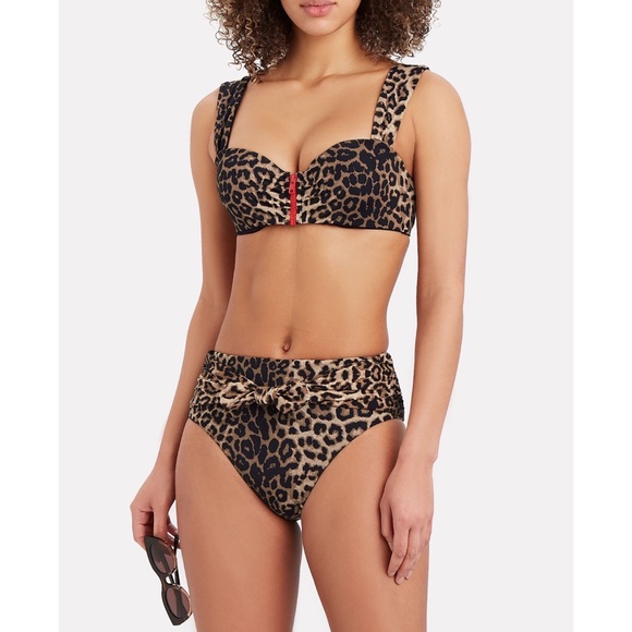 Veronica Beard Other - NWT Veronica Beard Leopard Bikini Azoia Balos